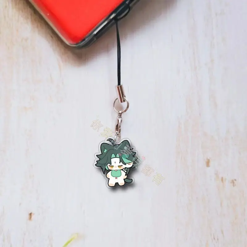 5 шт. Genshin Impact Venti мобильный ремешок-цепочка чехол для телефона милые акриловые