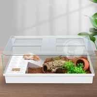 hamster cage transparent 60 base cage djungarian hamster extra large space guinea pig glass feeding box nest