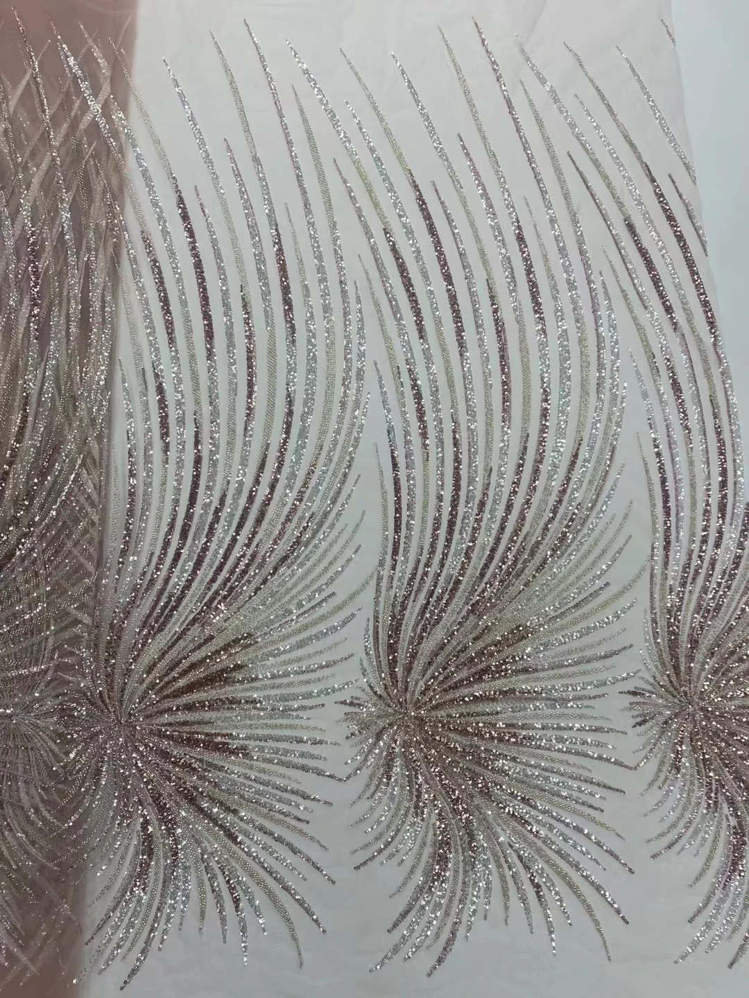 Новинка 2024 фатиновая кружевная ткань для свадебного платья