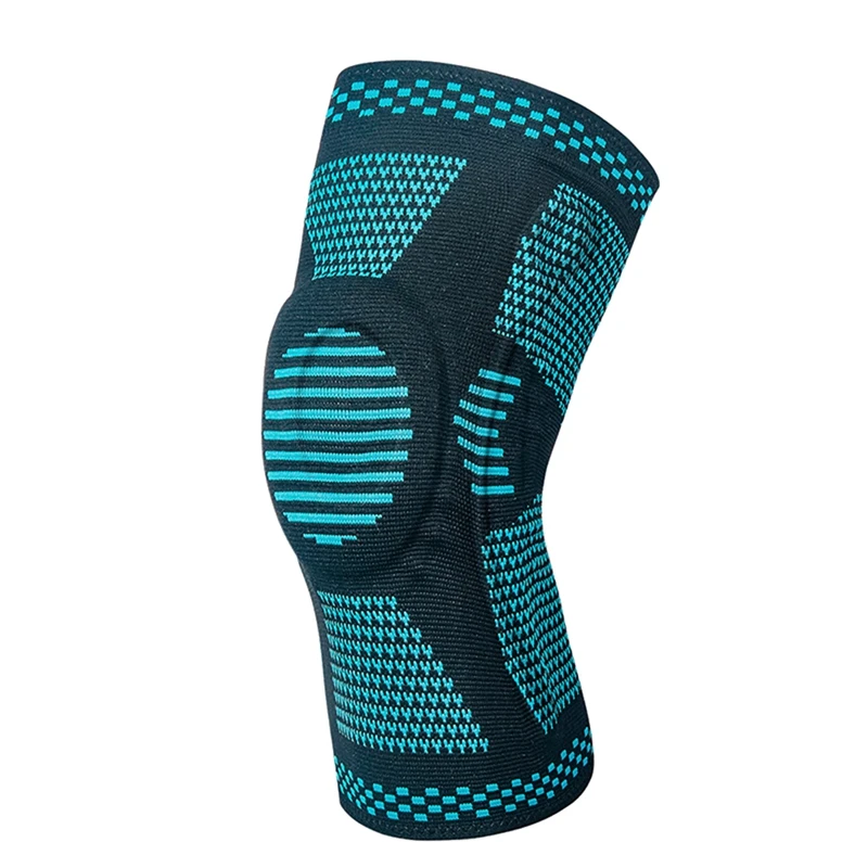 

Sports Knee Pads Silicone Knit Meniscus Leg Cover Running Fitness Squat Knee Protector