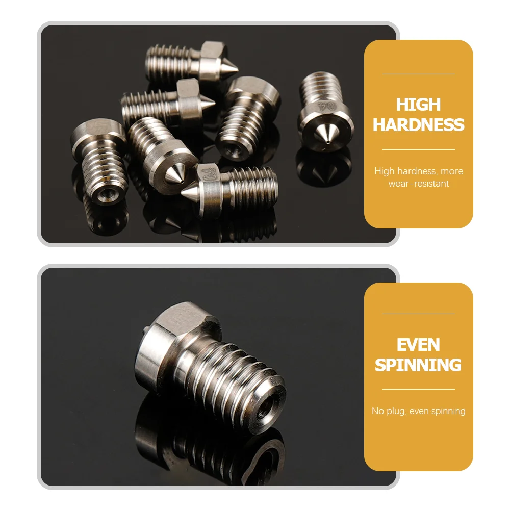 

Practical 3D Printer Titanium Alloy Nozzle 3D Printer Part Metal Thread Nozzle