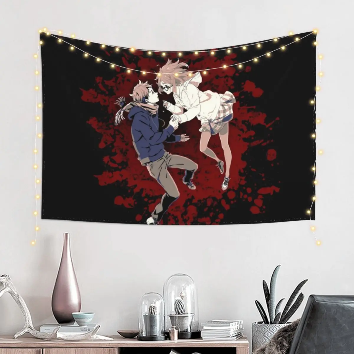 Гобелен Kyoukai no kanata декор из аниме скандинавский Декор для дома украшения