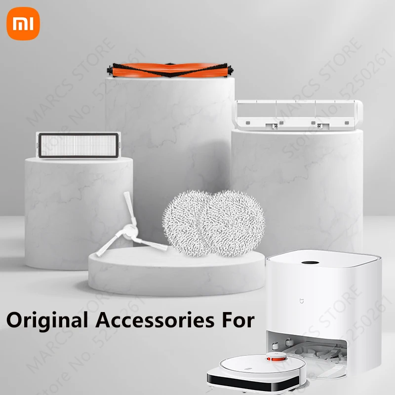 

Оригинальные аксессуары для самоочищающейся робота-пылесоса Xiaomi Mijia Pro STYTJ06ZHM, основная щетка, боковая щетка, фильтр, коврик для швабры.