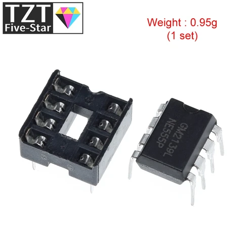 DIYTZT 10 шт., (5 шт.) NE555 NE555P IC 555 для генератора программирования таймера