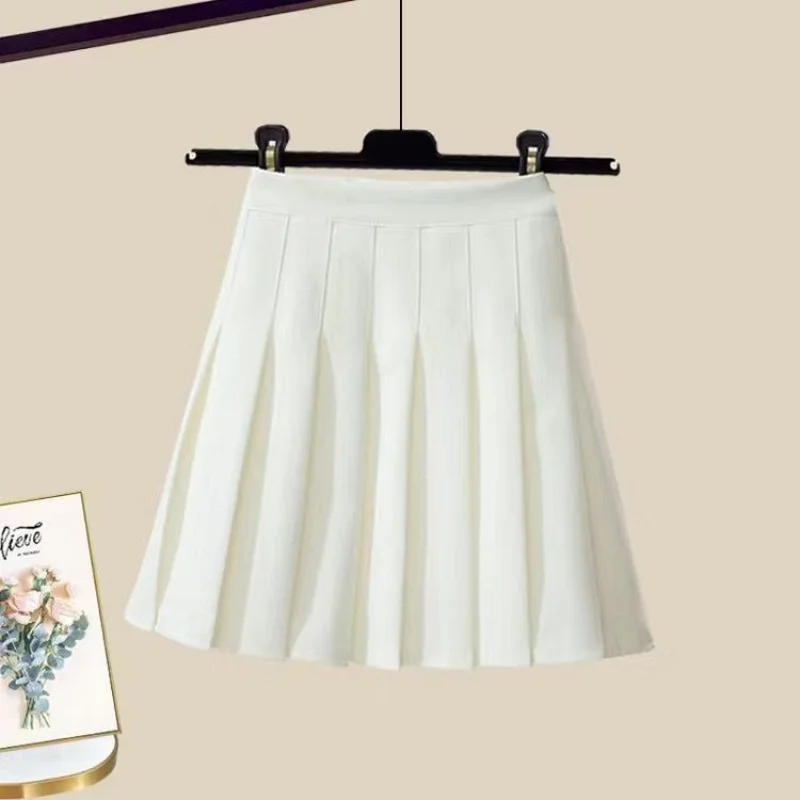 Женский трикотажный кардиган с юбкой комплект из трех предметов большого