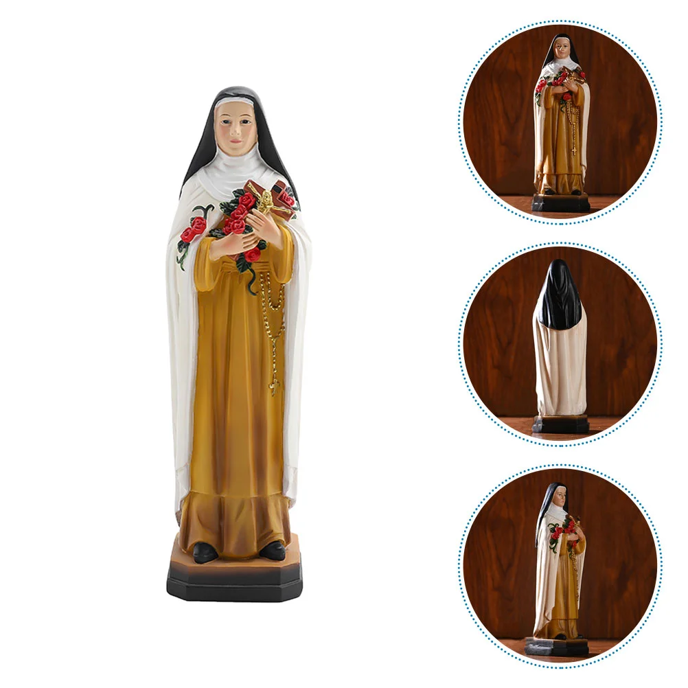 

Theresa the Little Flower Resin Statue Resin Catholic Religious Gifts Small Statue Figurine Religious Gift Decoration Mushroom