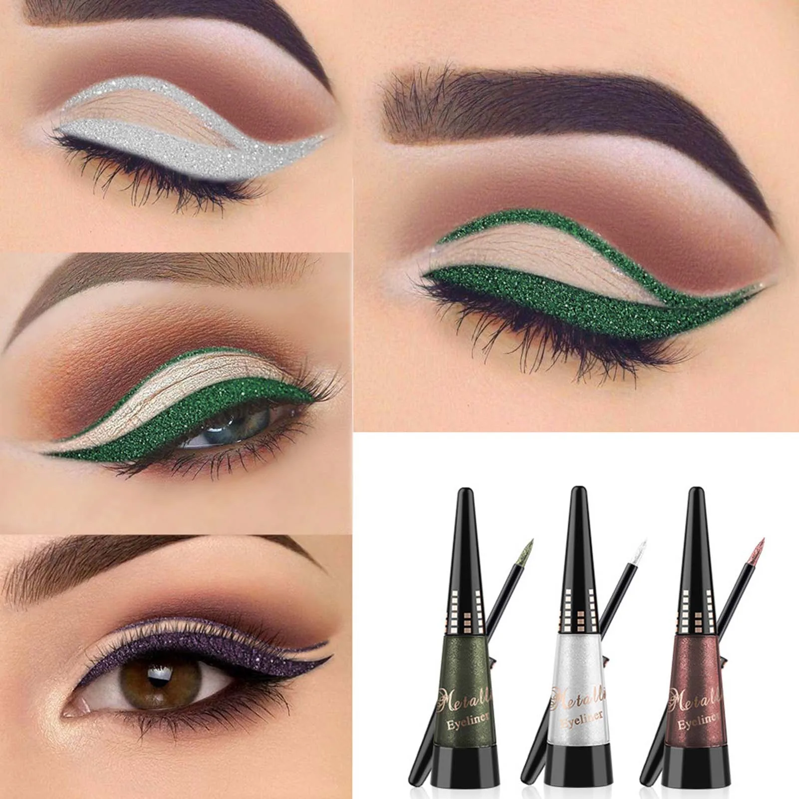 

Colorful Pearly Liquid Eyeliner Waterproof Sweatproof Eyeliner Pen For Party