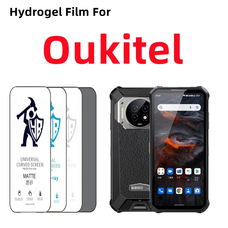 2 шт., матовая Гидрогелевая пленка для Oukitel WP15 WP16 WP17 WP19 WP20, Защита экрана для Oukitel C21 C23pro C25 K10000 Pro HD