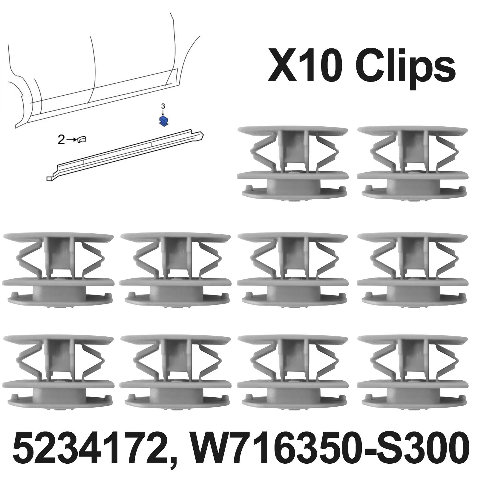 

10x для Ford Kuga Escape Mondeo Fusion Cmax Transit Ecosport, боковая юбка, рокерная панель, молдинг, накладка, зажимы, фиксатор штифта