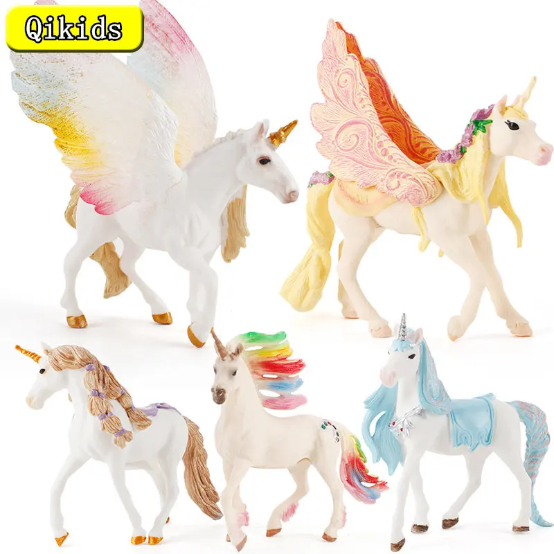 S Model Pvc Rainbow Horse Children Gift
