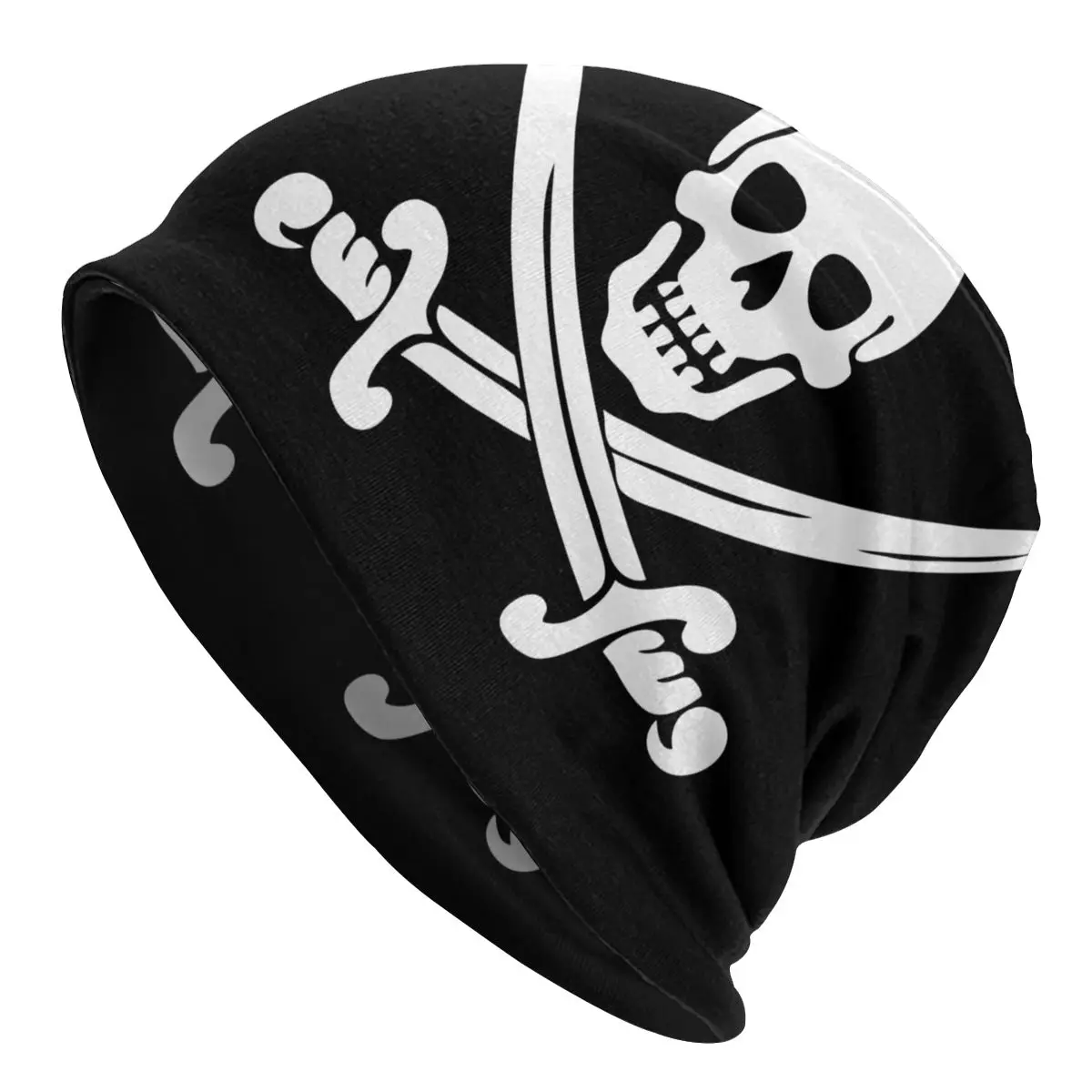 

Calico Jack Pirate Skull Skullies Beanies Hats Vintage Autumn Winter Street Men Women Cap Adult Dual-use Bonnet Knitting Hats