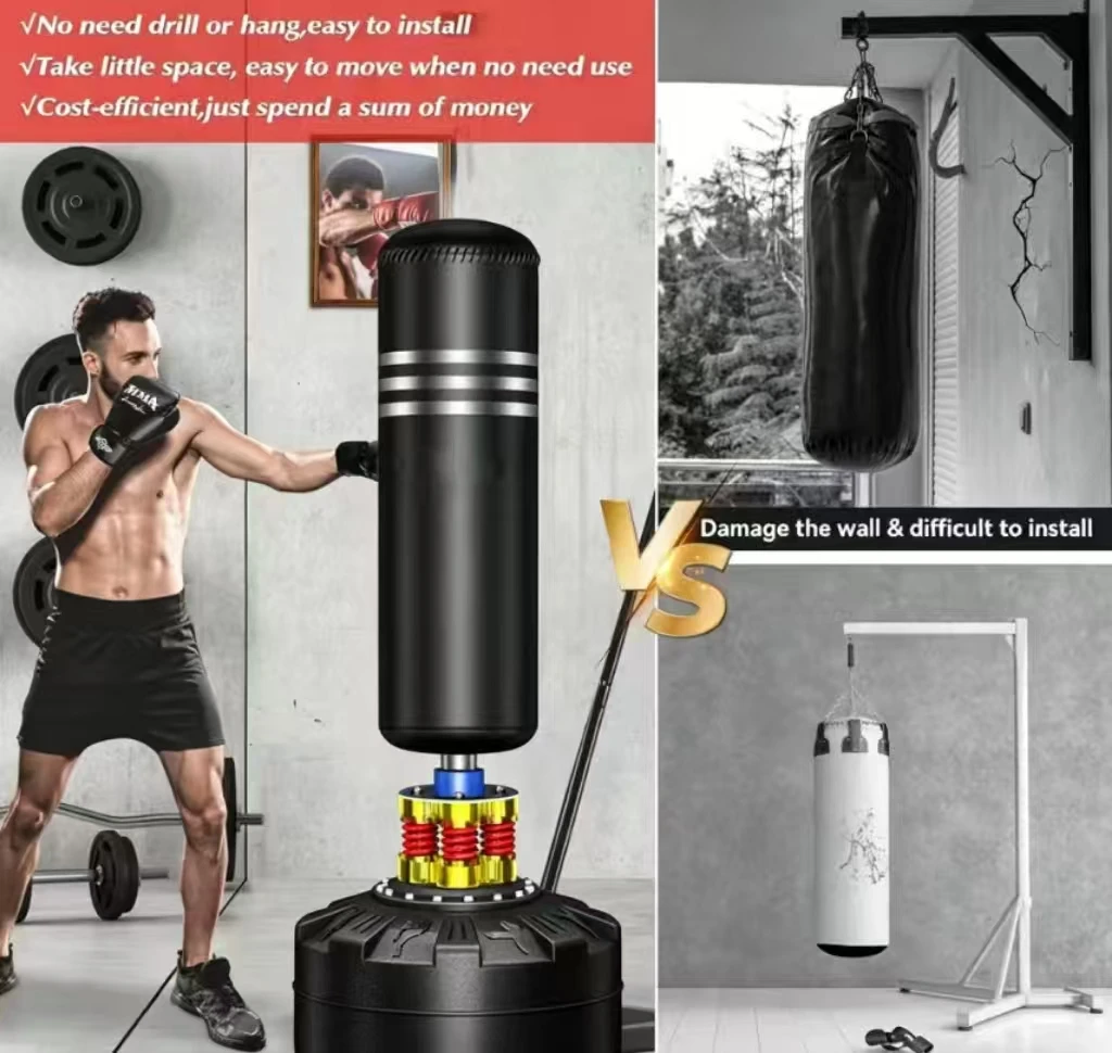 Фото Боксерский мешок 2026 с высокой амортизацией, напольный, для снятия стресса и тренировок, для продвижения продаж №3