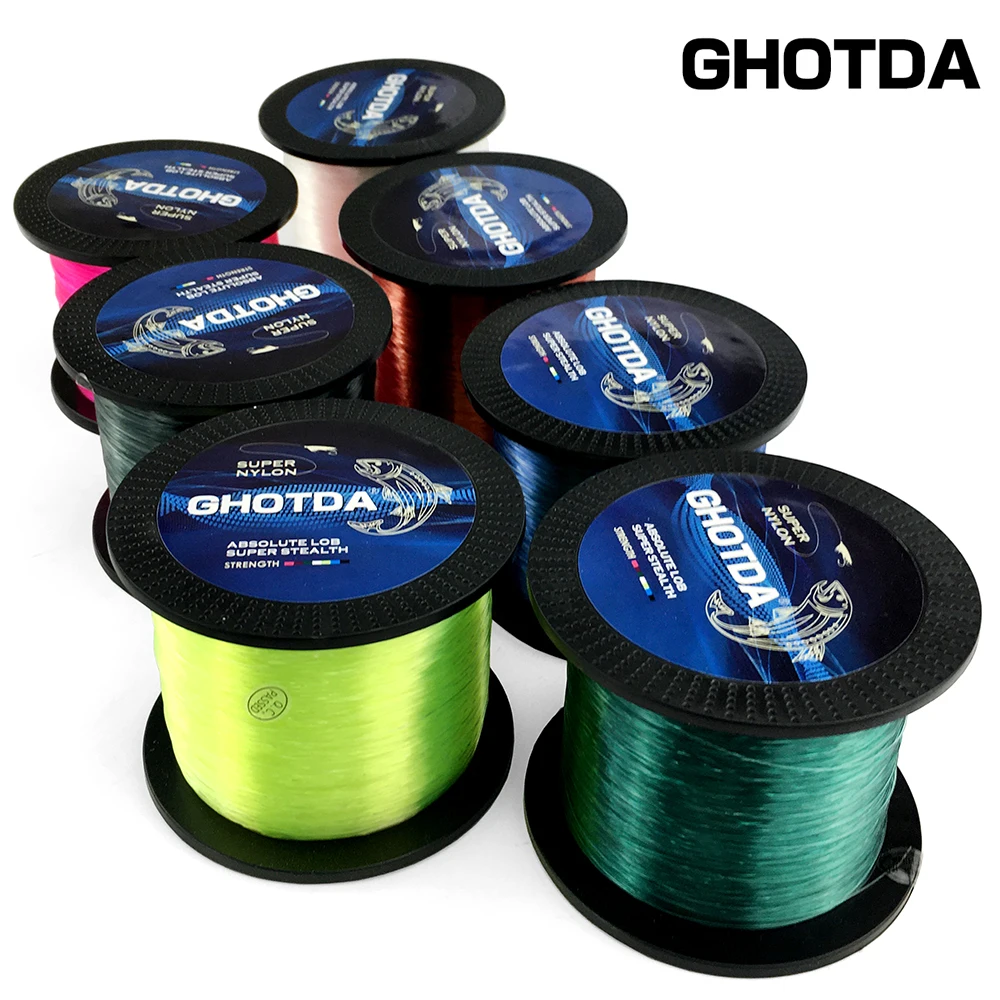 Японская нейлоновая рыболовная леска GHOTDA 1000 м стандартная для подледной рыбалки