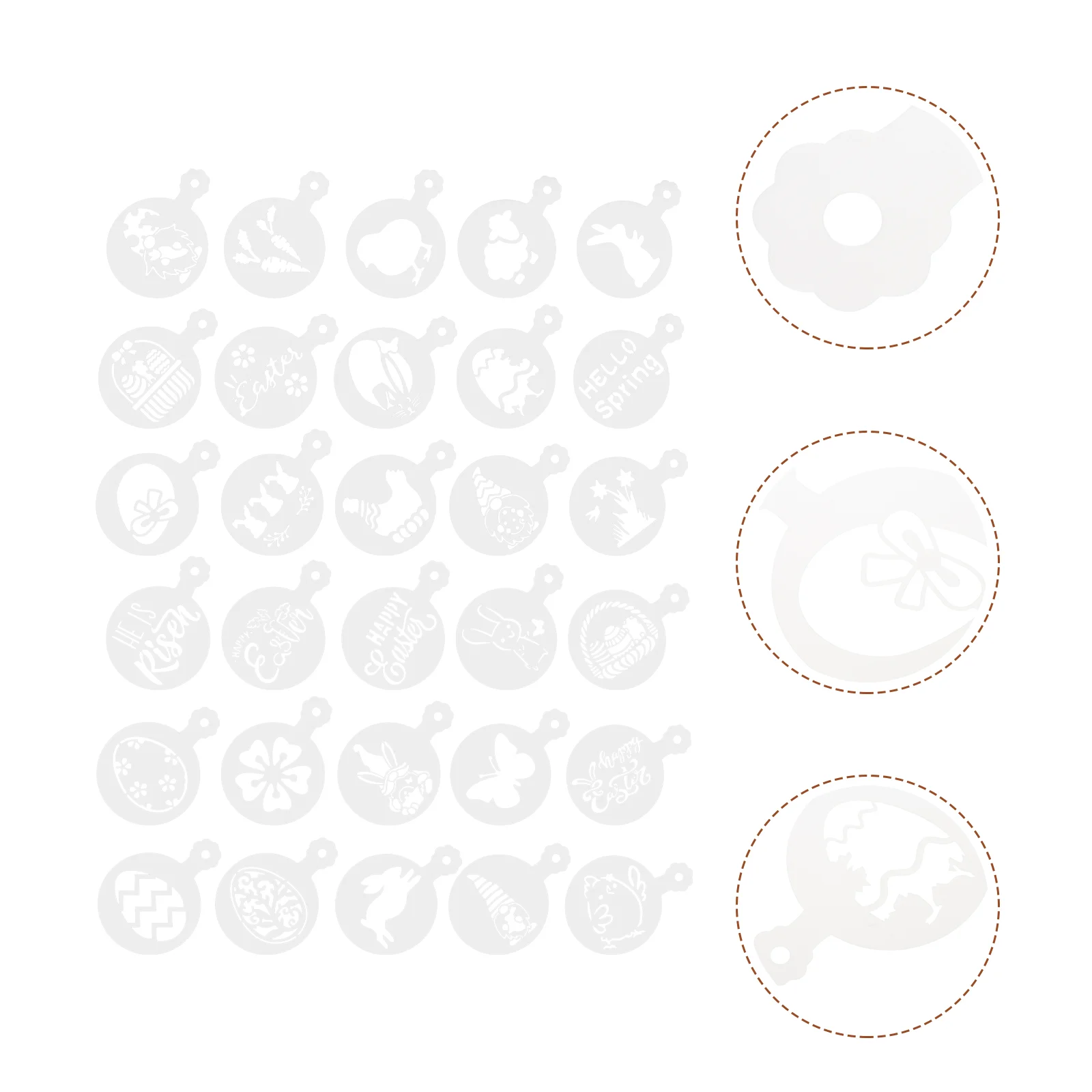 

Stencils Easter Coffee Stencil Templates Decorating Cookie Cappuccino Cake Template Latte Festival Muslim Holiday Baking