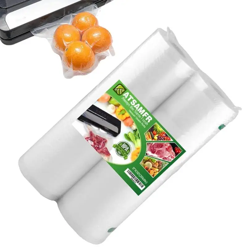 

Vacuum Sealer Food Bag Rolls Food Fresh Saver Vacuum Bags Designed For All Vacuum Sealers Packing Film For Meat Fruits Vegetable