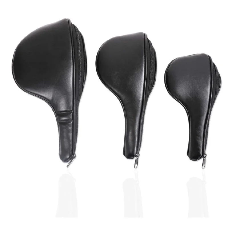 Golf Club Headcovers Set of 3 Synthetic Leather Head Covers Numbered 1, 3, 5, Fits Wood Drivers