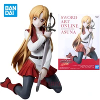 bandai genuine sword art online yuuki asuna anime action figures toys for boys girls kids gifts collectible model ornaments