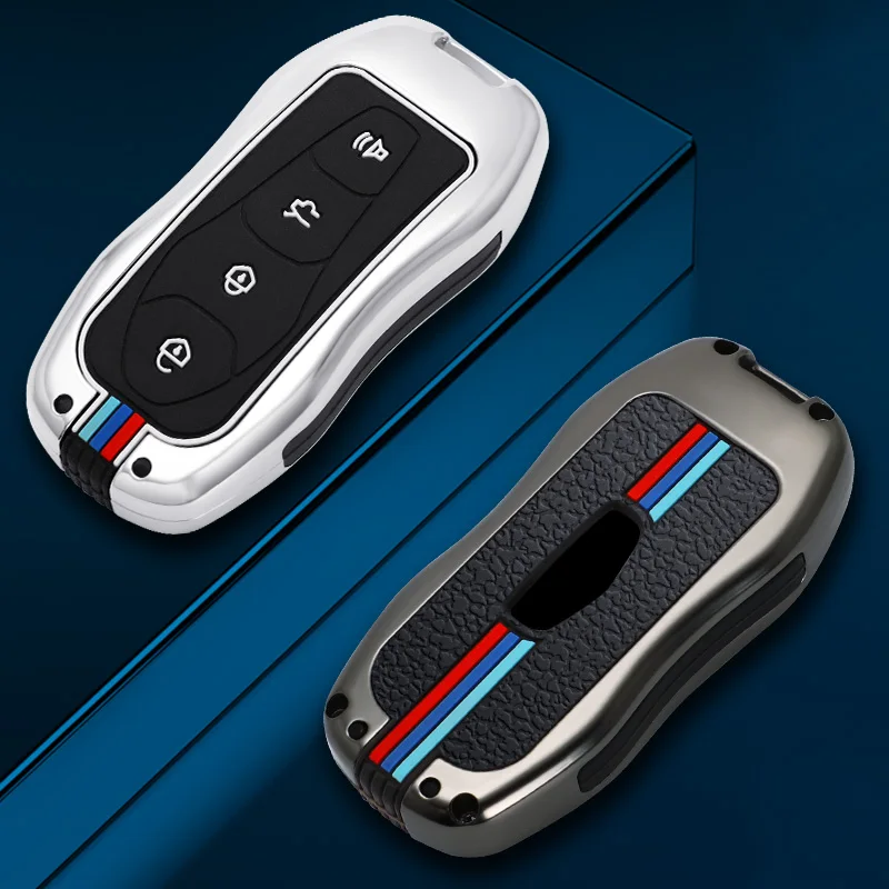 

Zinc Alloy Car Key Case for Geely Azkarra Tugella FY11 2019 2020 Atlas Pro New Emgrand GS X6 SUV EC7 Keychain Accessories