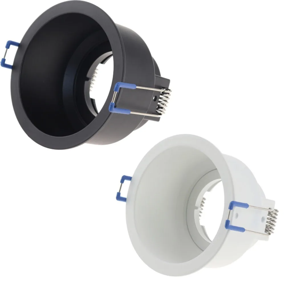 

Черный, белый, Круглый, квадратный корпус, светодиодный держатель для Прожектора MR16 GU10, галогенная лампа, чашка, Внешняя рамка, глубокий антибликовый передний оттенок для карт