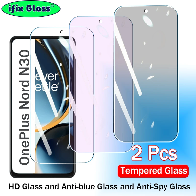 

2Pcs Tempered Glass For Oneplus Nord N30 N20 SE N10 Screen Protector Privacy Anti Spy blue light Oneplus N30 N20 SE Glass Film