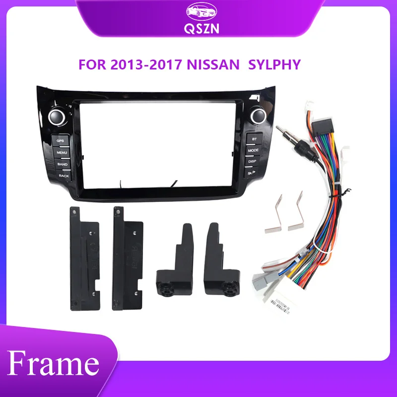 

Double 2 Din Car Radio Frame for Nissan Sylphy 2013-2017 Auto Stereo Panel Dash Installation Kit Trim Bezel Cover