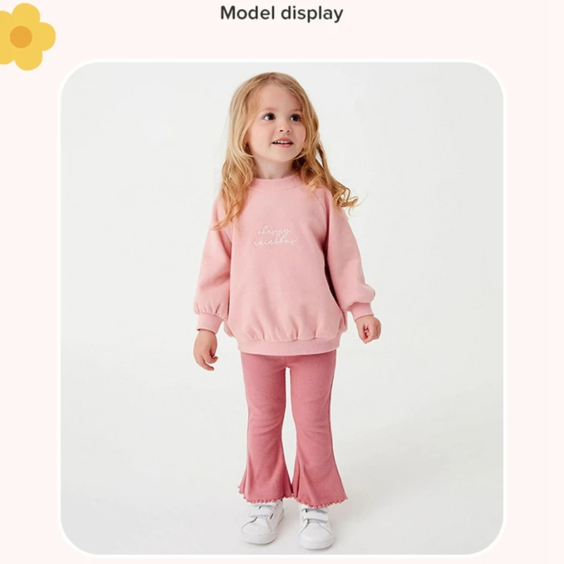 

2 шт./комплект, Детский свитшот с длинным рукавом и надписью