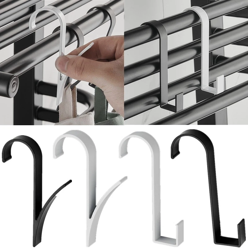 

Creative Hanging Pod Removable Space Aluminum Radiator Hook Clothes Hanger Storage Rack Cabinet Door Holder Bathroom Towel Hook
