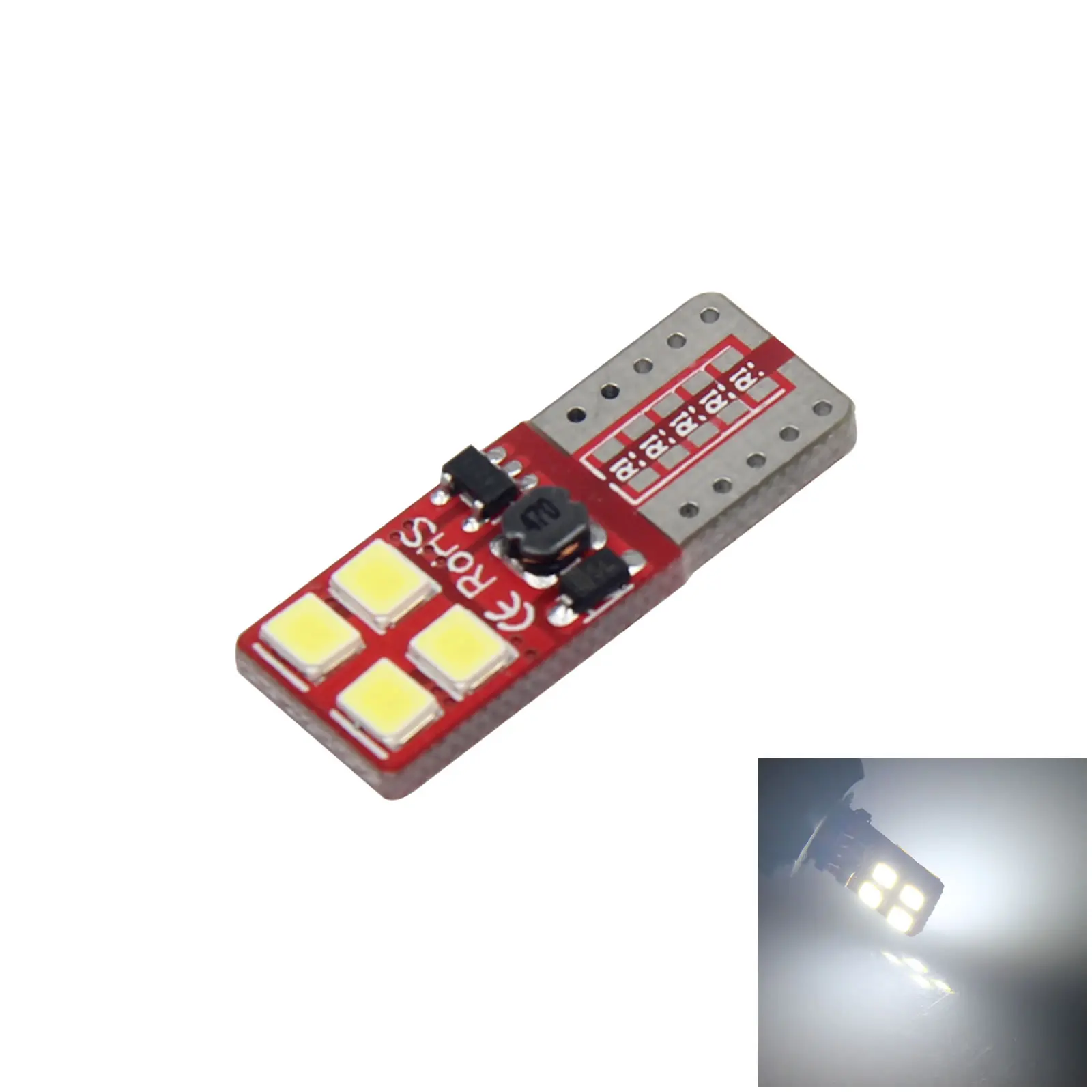 1X Белый RV T10 W5W фсветильник заднего хода без ошибок 12V-24V 8 3030 SMD СВЕТОДИОДНЫЙ 280 285 447