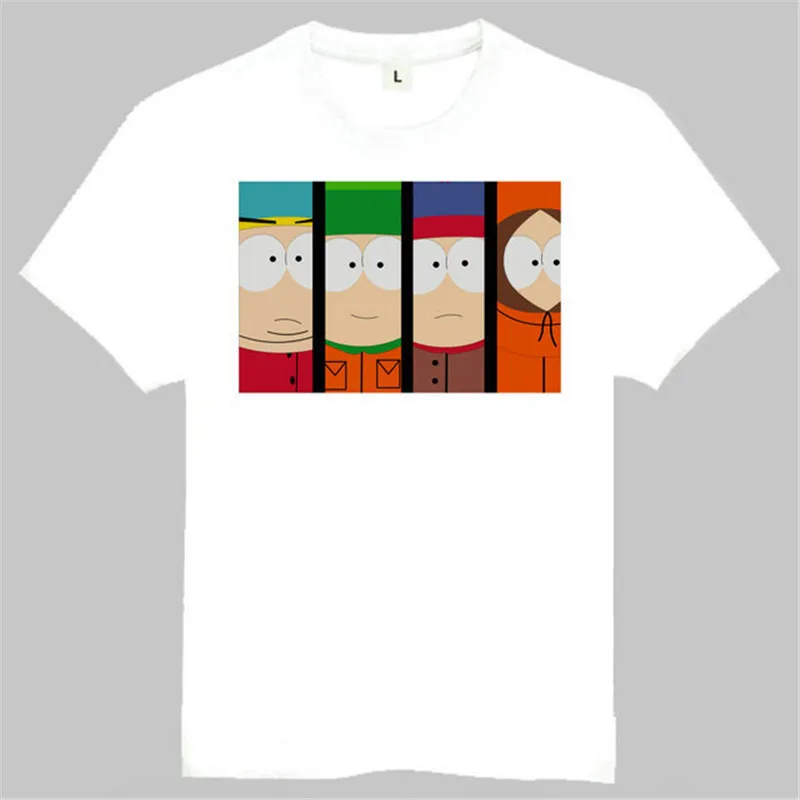 Размер S/m/l/xl футболка с героями аниме Южный Парк Стэн болот Эрик Картман фигурка