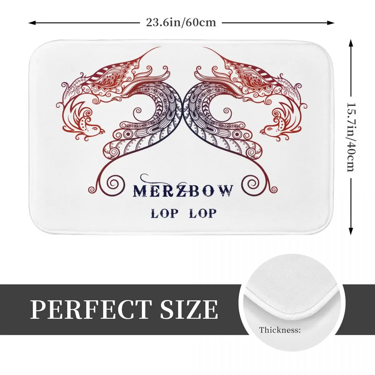 Merzbow Dragon Экстремальный шум Kk Null напольный коврик коврики для прихожей и ванной