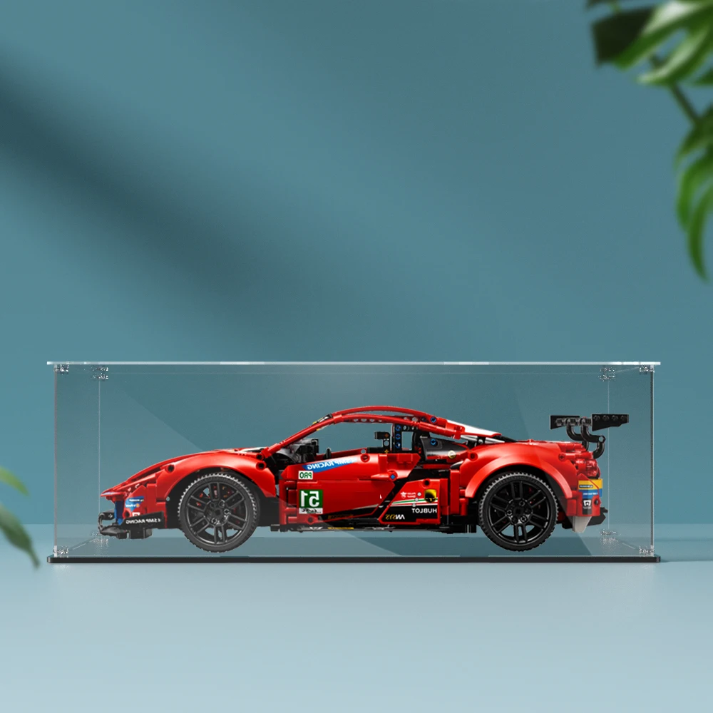 Акриловая витрина для конструктора lego 42125 внешняя фотография ferrari 488