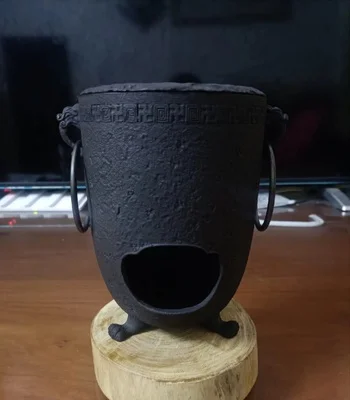 Чугунный мини-гриль для барбекю приготовление чая воды кипячения кофе