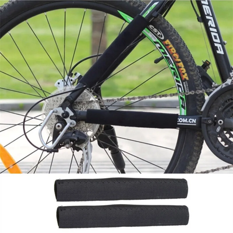 

Bicycle Frame Protection Ultralight MTB Bike Frame Protector Chain Rear Fork Guard Cover Cycling Chain protection cover Black.