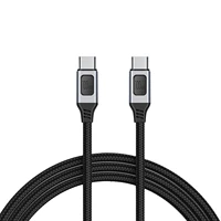 usb c to c cable 100w fast charging cable pd charger 20v5a double head nylon braided type c data cable with emarker chip