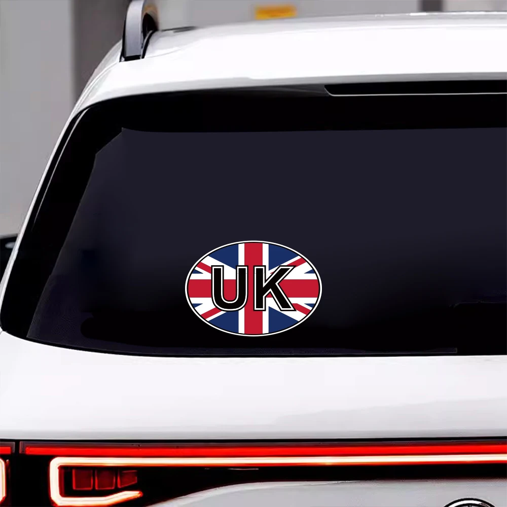 Виниловая наклейка на лобовое стекло с флагом Великобритании и