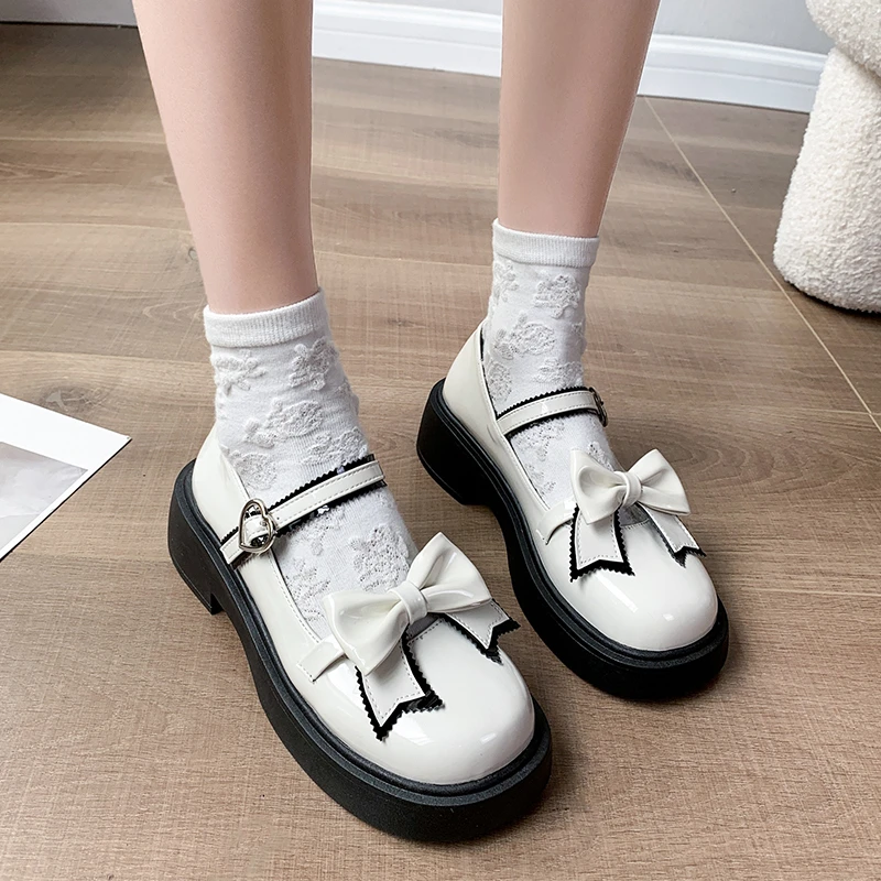 

Lolita Shoes Summer New Sweet Platform Shoes Japanese Cute Mary Janes JK Uniform High Heels College Girls Pumps Women's Shoes