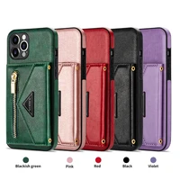 luxury leather case for iphone 12 13 mini 11 pro x xs max xr se 2020 6 6s 7 8 plus lanyard pouch etui card slots phone bag cover