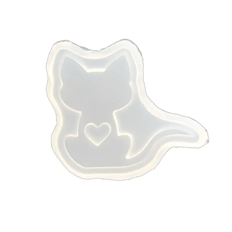 

Форма для брелока из смолы 652F, форма для брелока из эпоксидной смолы в виде собаки