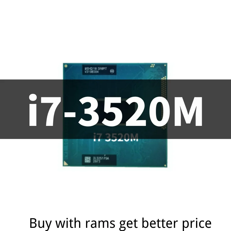 

Original Core i7 Mobile CPU i7 3520m Dual Core 2.9GHz 4M PGA988 Laptop Notebook Processor i7-3520m for HM77 HM76