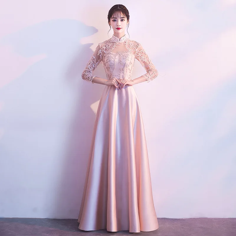 

Bridesmaid dress: Korean version sister skirt, girlfriend outfit, Chinese temperament, elegant long evening dress