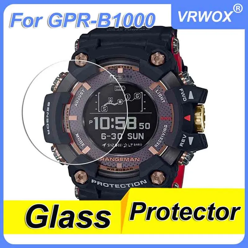 

3Pcs 9H 2.5D Tempered Glass For GPR-B1000 GPW-1000 GPW-2000 GBD-800 GBD-H1000 Watch Scratch Resistant Screen Protector