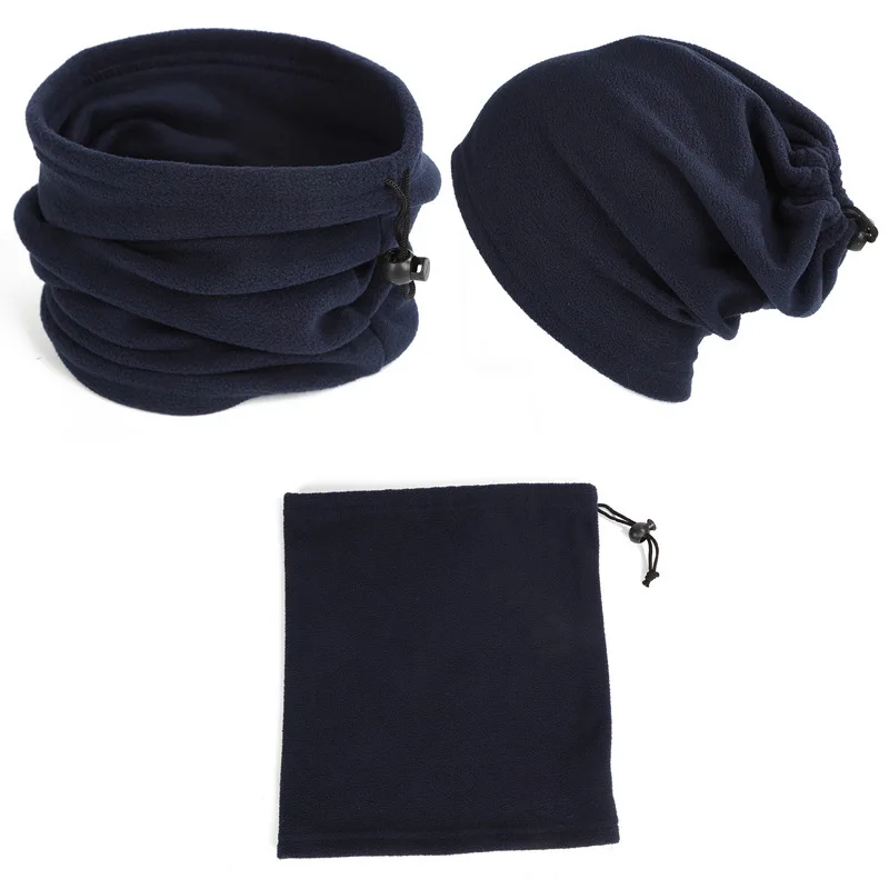 

Winter Warm Cycling Headgear Bib Polar Fleece Neck Tube Ear Warmer Fishing Skating Running Sport Scarf For Camping Hiking