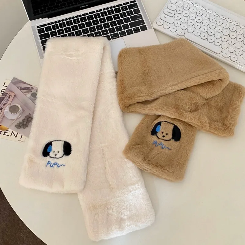 Sanrio мультфильм Pochacco плюшевый шарф для мальчиков и девочек зимние утолщенные