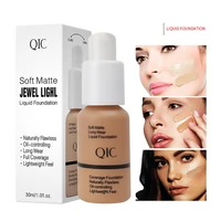 liquid face foundation concealer natural makeup setting moisturizing pore covering waterproof beauty facial base cream brighten