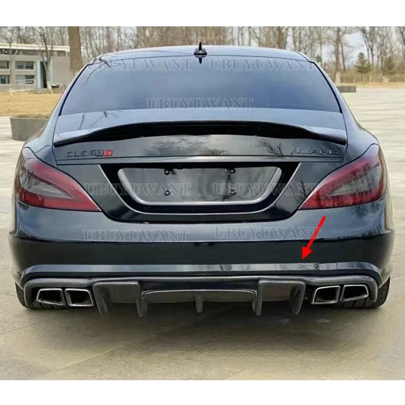 Для Mercedes Benz CLS Class W218 CLS350 CLS63 бампер AMG диффузор заднего багажника из углеродного
