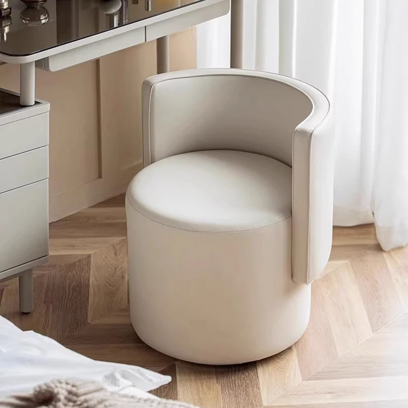 Стулья для макияжа в кремовом стиле Современные поворотные стулья отдыха