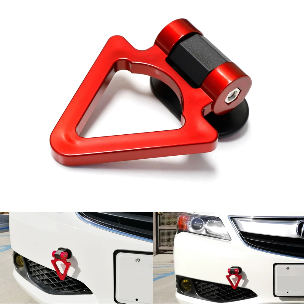

Universal Racing Tow Hook Towing Bars ABS Bumper Sticker Hook 180 Degree Rotation Car Trailer Hook Traction Decoration