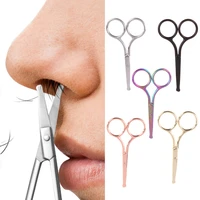 nose hair scissors mini stainless steel beauty trimmer nose hair trimmer portable ergonomics nose hair cutter