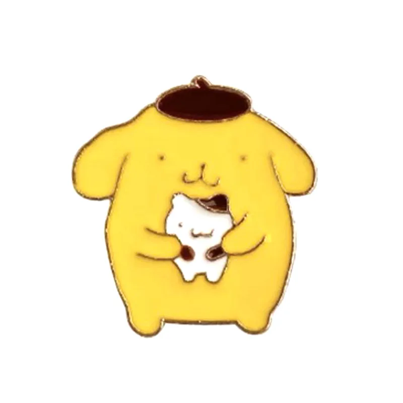 

1 Pcs Charming Cartoon Small Yellow Dog Brooch Icon Button Cute Dog Animal Badge Clothing Backpack Gift for Friends