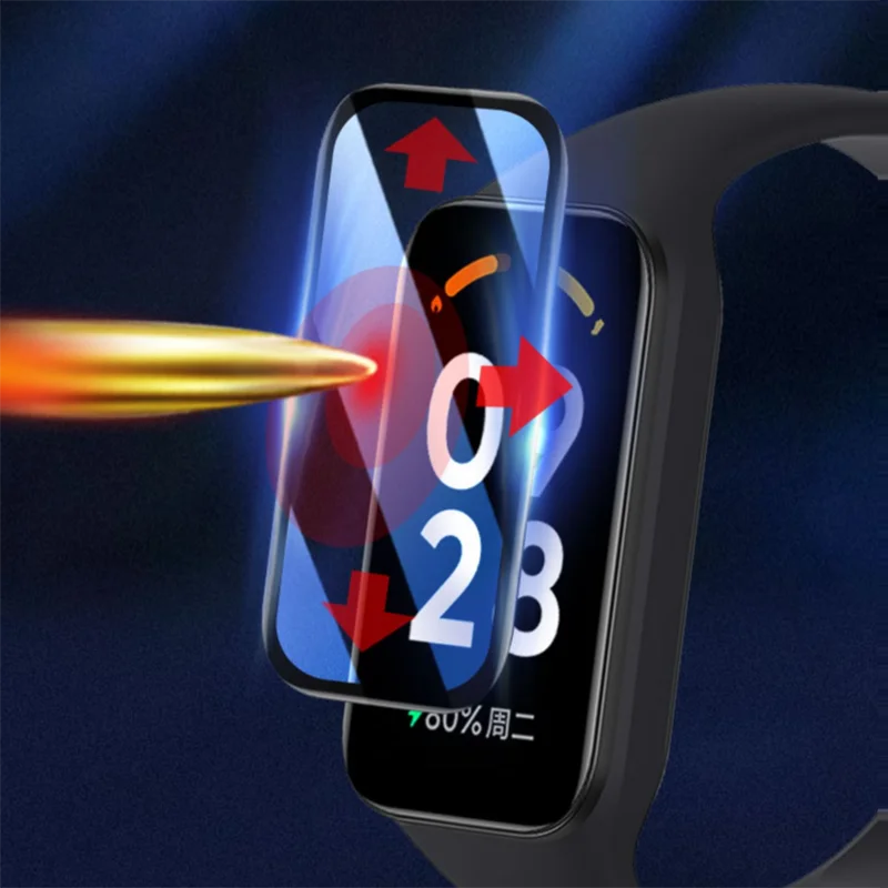 Фото 3D Защитная пленка с закругленными краями для Honor Band 9 Smartband, защитная пленка для экрана Band9 аксессуары для смарт-браслета №5